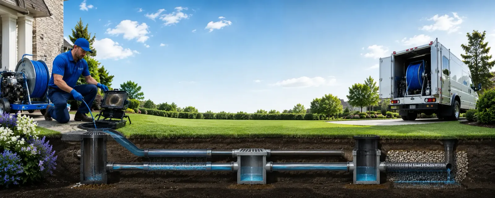 Outdoor drain cleaning information for West Milford, NJ